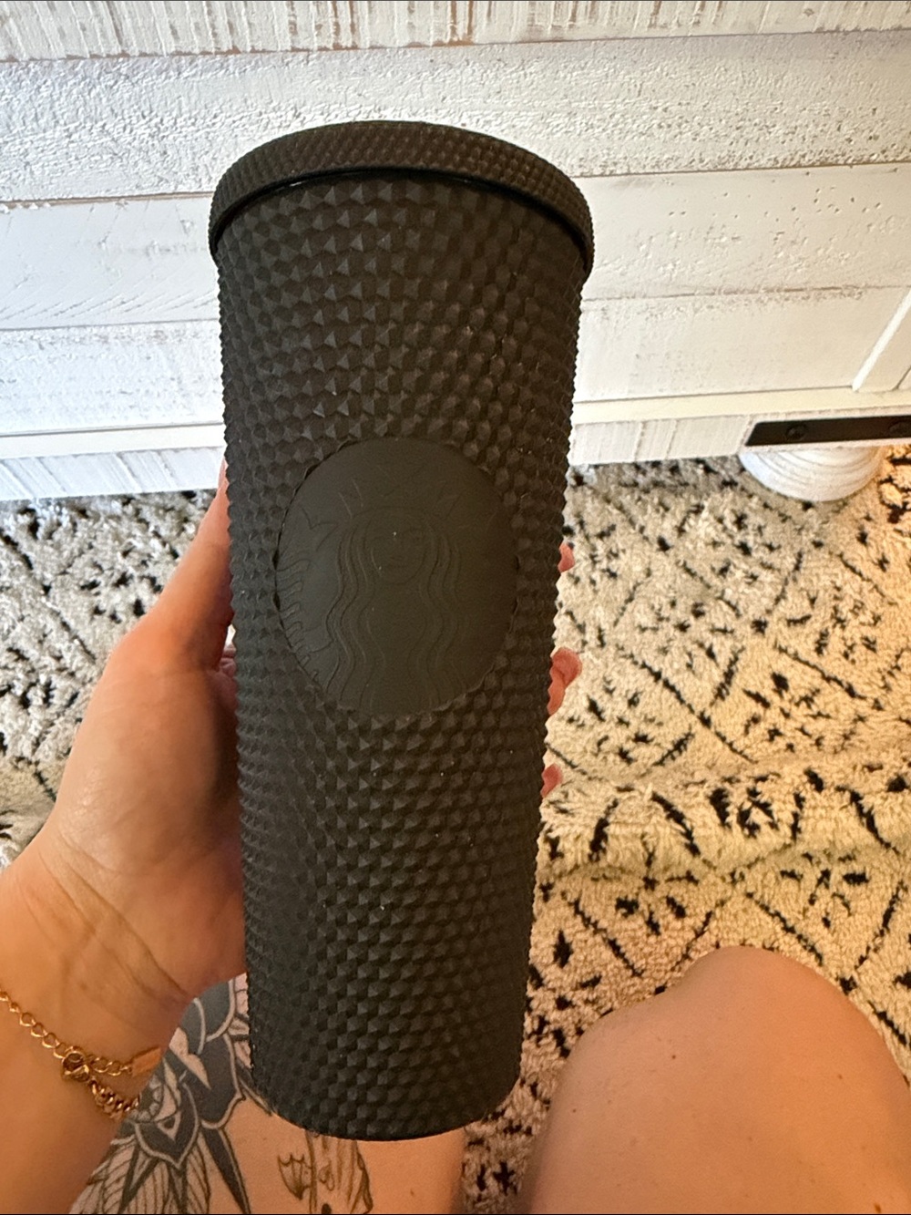 Starbucks Black Textured Studded Tumbler